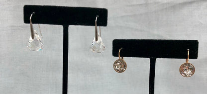 2pr Swarovski Crystal Drop Earrings/ Lunar & Bella /b
