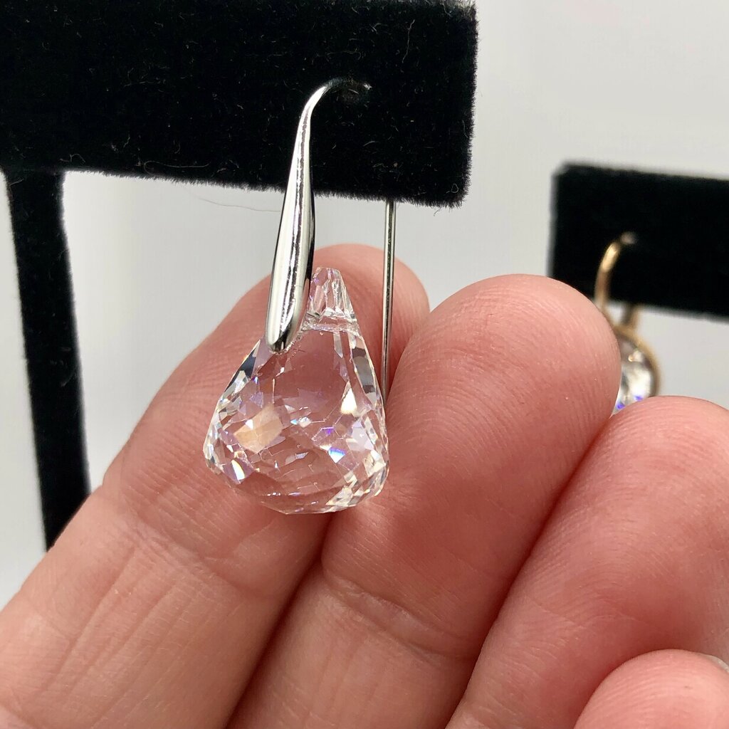 2pr Swarovski Crystal Drop Earrings/ Lunar & Bella /b