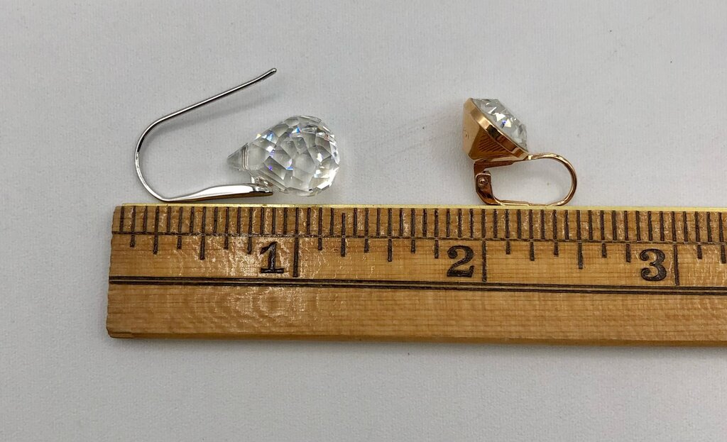 2pr Swarovski Crystal Drop Earrings/ Lunar & Bella /b