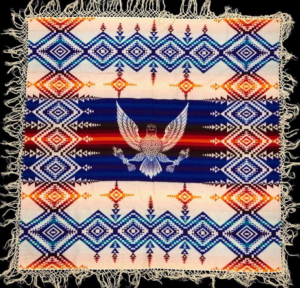 Pendleton Woolen Mills Beaver State Eagle Indian Robe/ Shawl /b