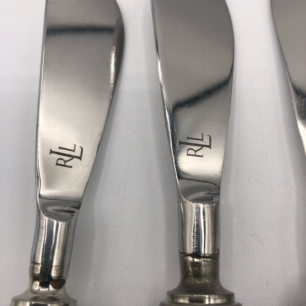 4ea Ralph Lauren Wentworth Tortoise Shell Cheese Spreader Knives /b