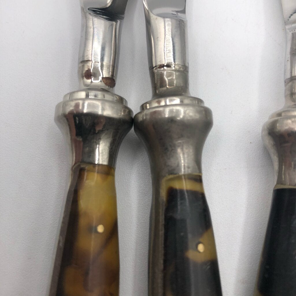 4ea Ralph Lauren Wentworth Tortoise Shell Cheese Spreader Knives /b