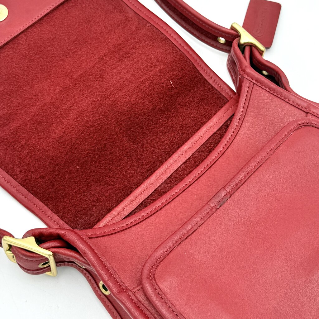 VTG Coach Studio Red Legacy Bag (HAS WEAR)