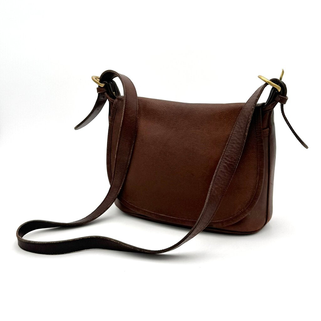 VTG Coach Flip Fletcher Dark Brown Crossbody Bag (HAS WEAR)