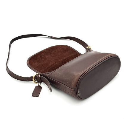 VTG Coach Flip Fletcher Dark Brown Crossbody Bag (HAS WEAR)