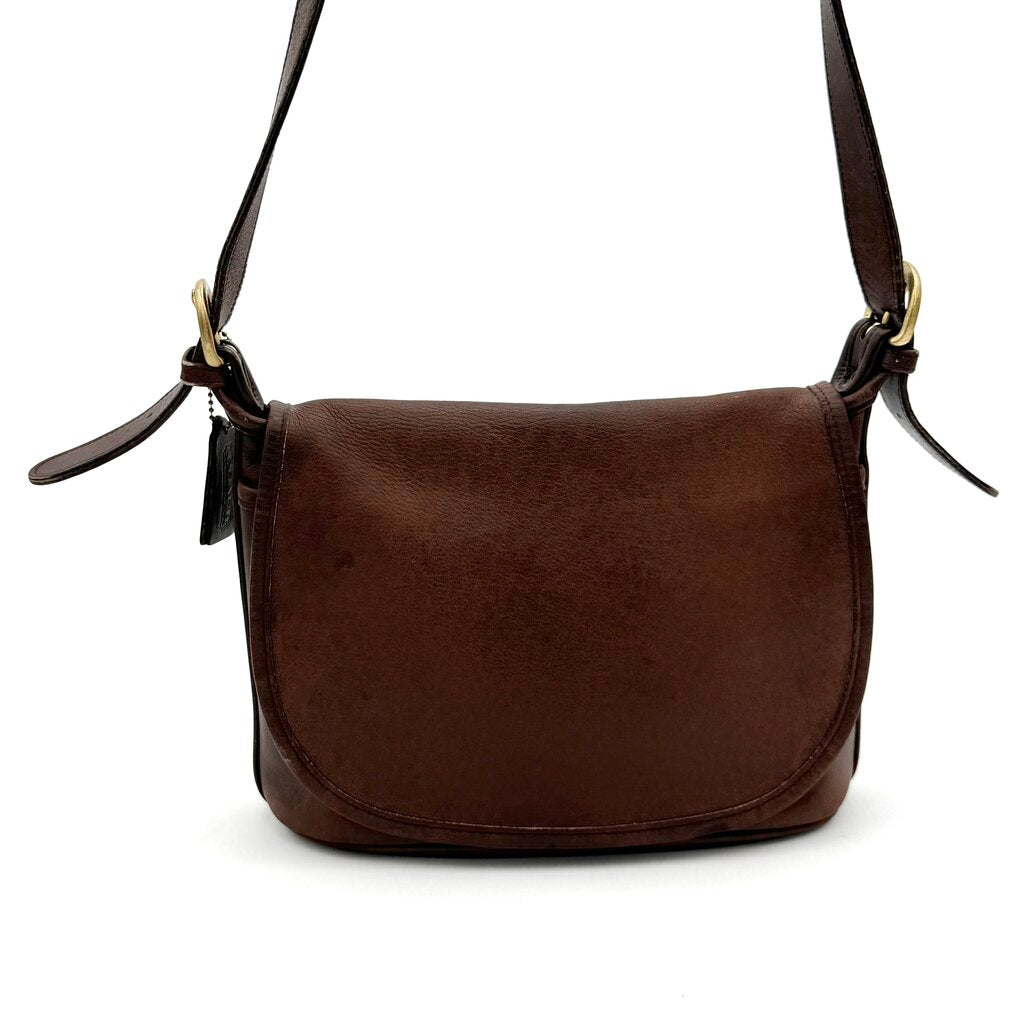 VTG Coach Flip Fletcher Dark Brown Crossbody Bag (HAS WEAR)