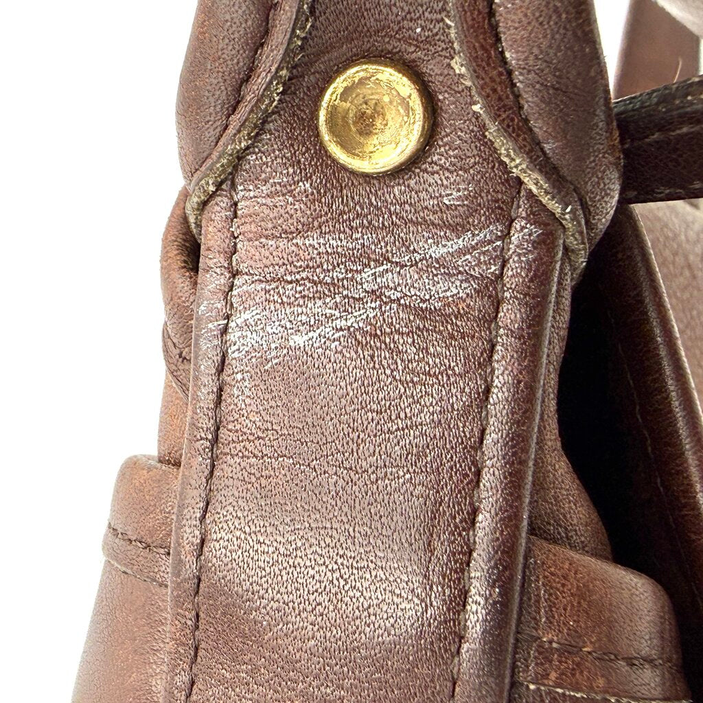 VTG Coach Flip Fletcher Dark Brown Crossbody Bag (HAS WEAR)