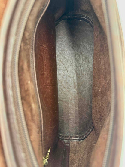 VTG Coach Flip Fletcher Dark Brown Crossbody Bag (HAS WEAR)