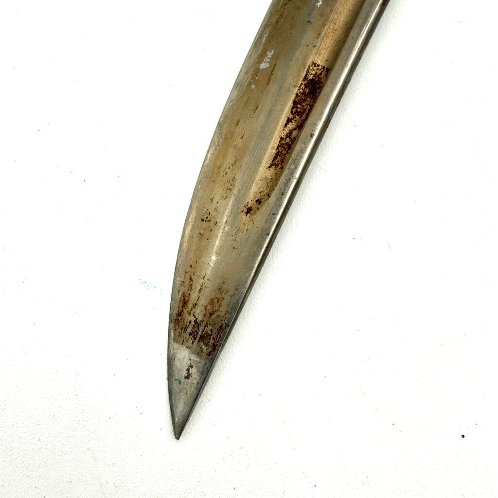 VTG Edge Mark Model 465 Deer Foot Hunting Knife with Leather Sheath