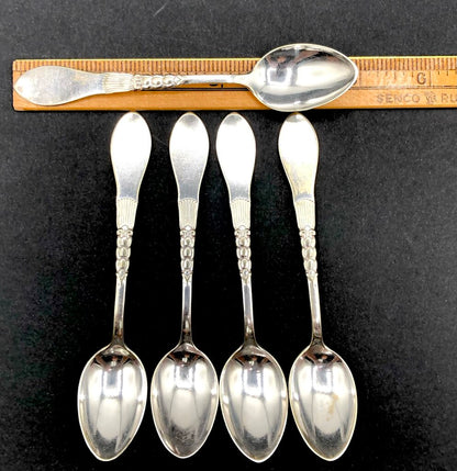 1920s Carl Cohn Danish Silver Plate Espresso Spoons /b