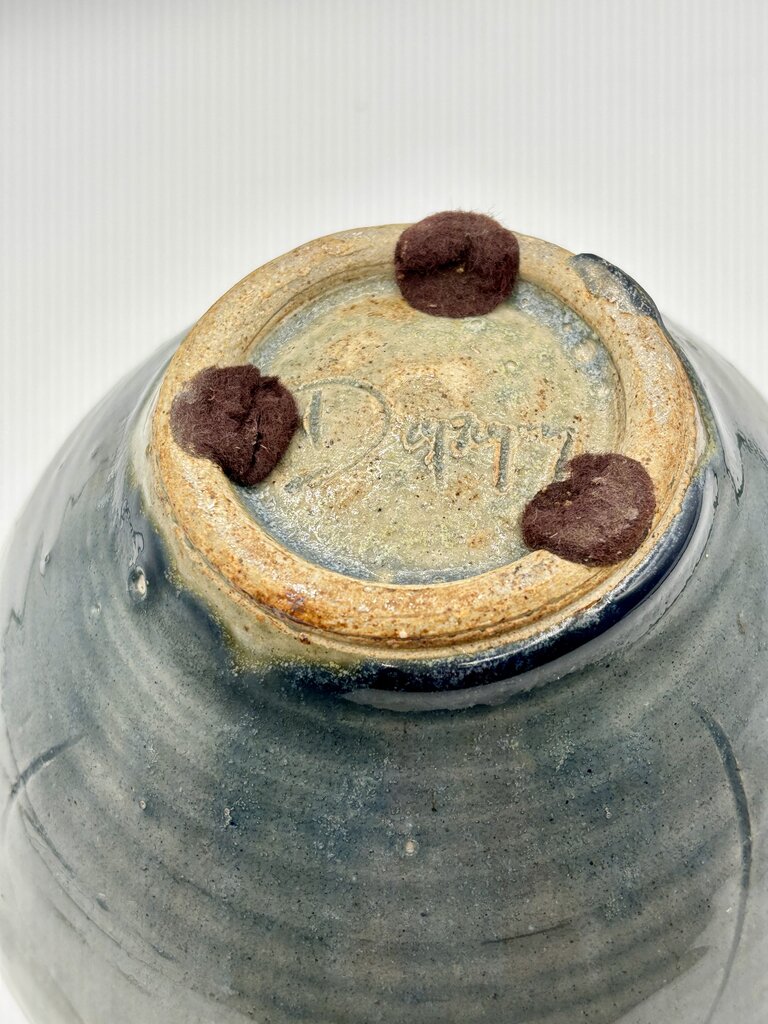 Studio Pottery Jar Surface Decoration Signed /j