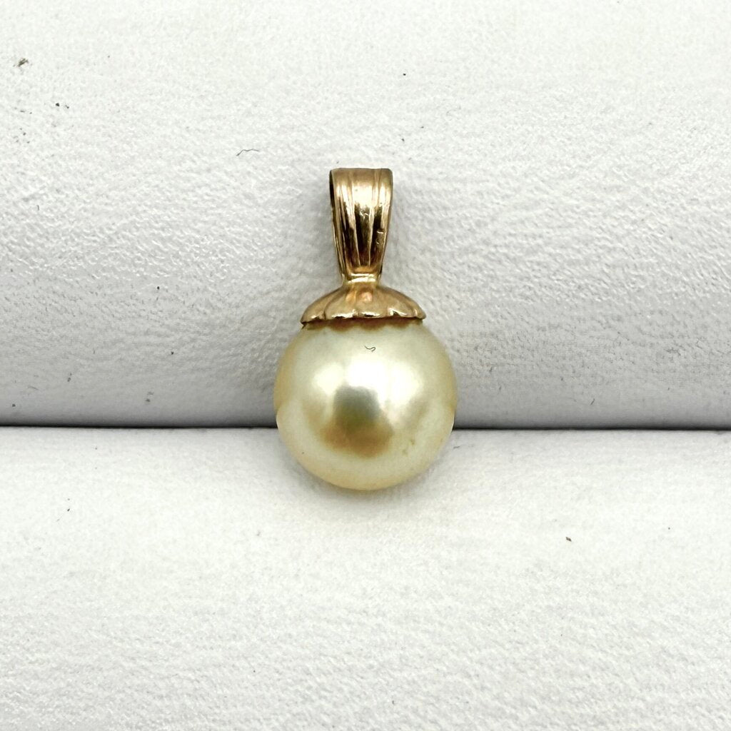 14k Gold Box Chain with Two 14k Sailboat Pendants and Fresh Water Pearl Pendant
