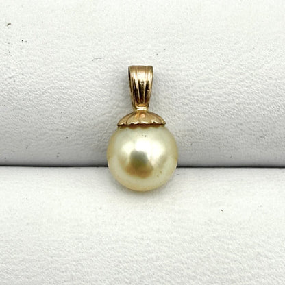 14k Gold Box Chain with Two 14k Sailboat Pendants and Fresh Water Pearl Pendant