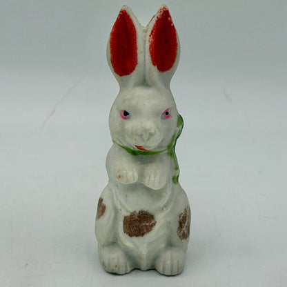 Lot Of 10 Vintage Miniature Bisque Animal Figurines Dog Bunny Cat Horse Penguin /cb