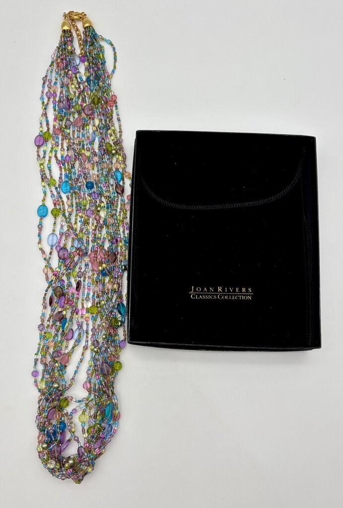 Joan Rivers Mulit Strand Pastel Czech Republic Beads /j