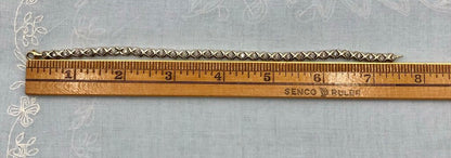 925 Sterling ~ Diamond & 18K Gold Tennis Bracelet /b