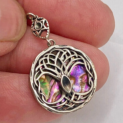 3pr Sterling Silver & Abalone Dangle Earrings /b