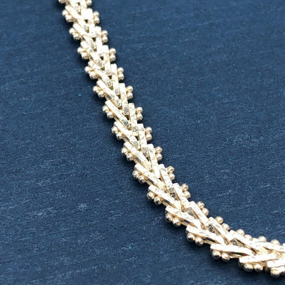 OTC Italy Sterling Silver 16” V-Neck Necklace /b