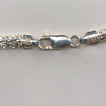 OTC Italy Sterling Silver 16” V-Neck Necklace /b
