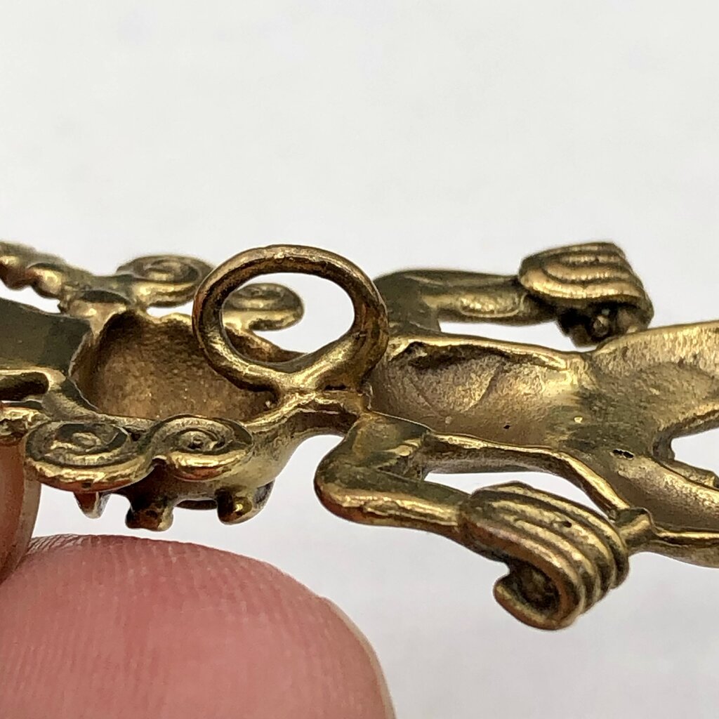 Central Caribbean Brass Shaman Diety Effigy Pendant /b