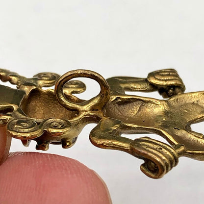 Central Caribbean Brass Shaman Diety Effigy Pendant /b