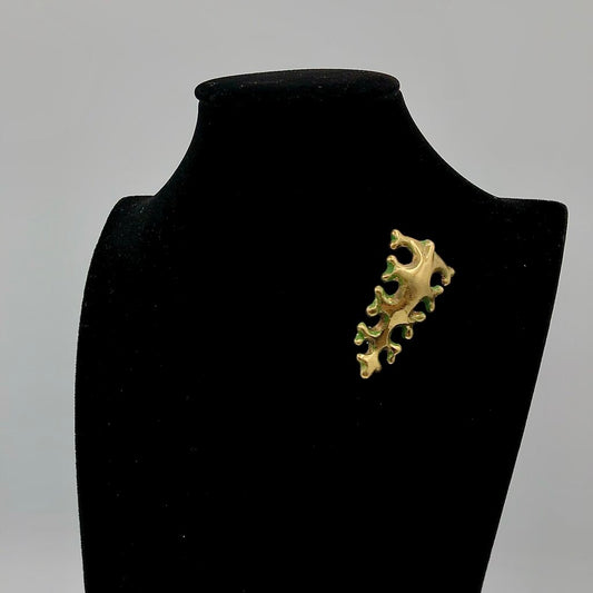 Finnish Bronze Kalevala Koru Oksasolki Branch Lapel Pin /b