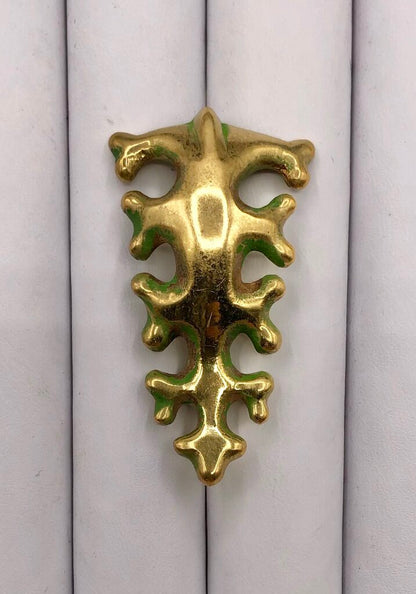 Finnish Bronze Kalevala Koru Oksasolki Branch Lapel Pin /b
