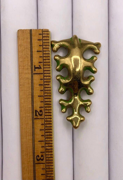 Finnish Bronze Kalevala Koru Oksasolki Branch Lapel Pin /b