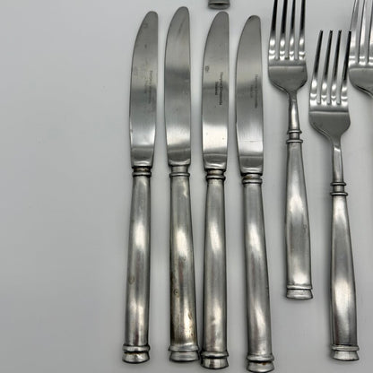 Hampton Silversmiths Avignon 1 Satin Sainless Flatware 20 Piece Lot /cb