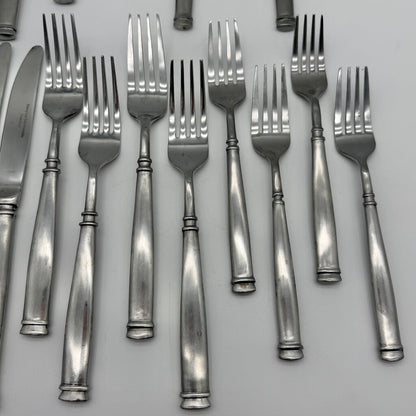 Hampton Silversmiths Avignon 1 Satin Sainless Flatware 20 Piece Lot /cb