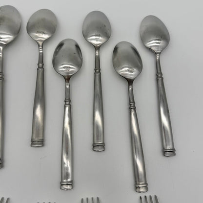 Hampton Silversmiths Avignon 1 Satin Sainless Flatware 20 Piece Lot /cb