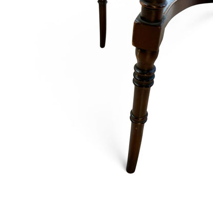Dark Stained Victorian Mahogany Clover Side Table