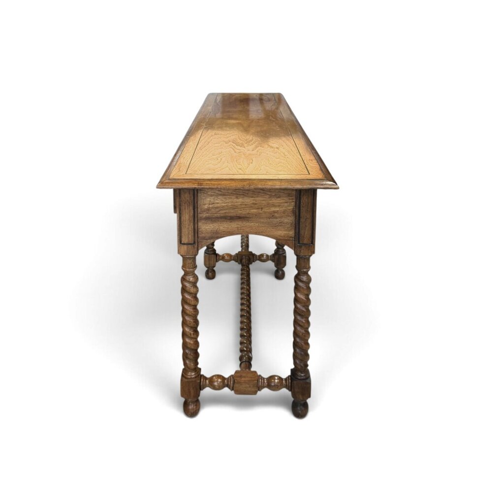 Hekman Oak 2 Drawer Foyer Table