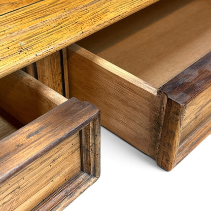 Hekman Oak 2 Drawer Foyer Table