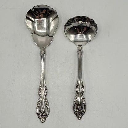 Oneida Community Stainless “Brahms” 7 Piece Serving Set Spoons Casserole Fork /cb