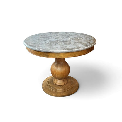 Marble Slate Round Dinning Table And 4 Chairs