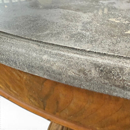 Marble Slate Round Dinning Table And 4 Chairs