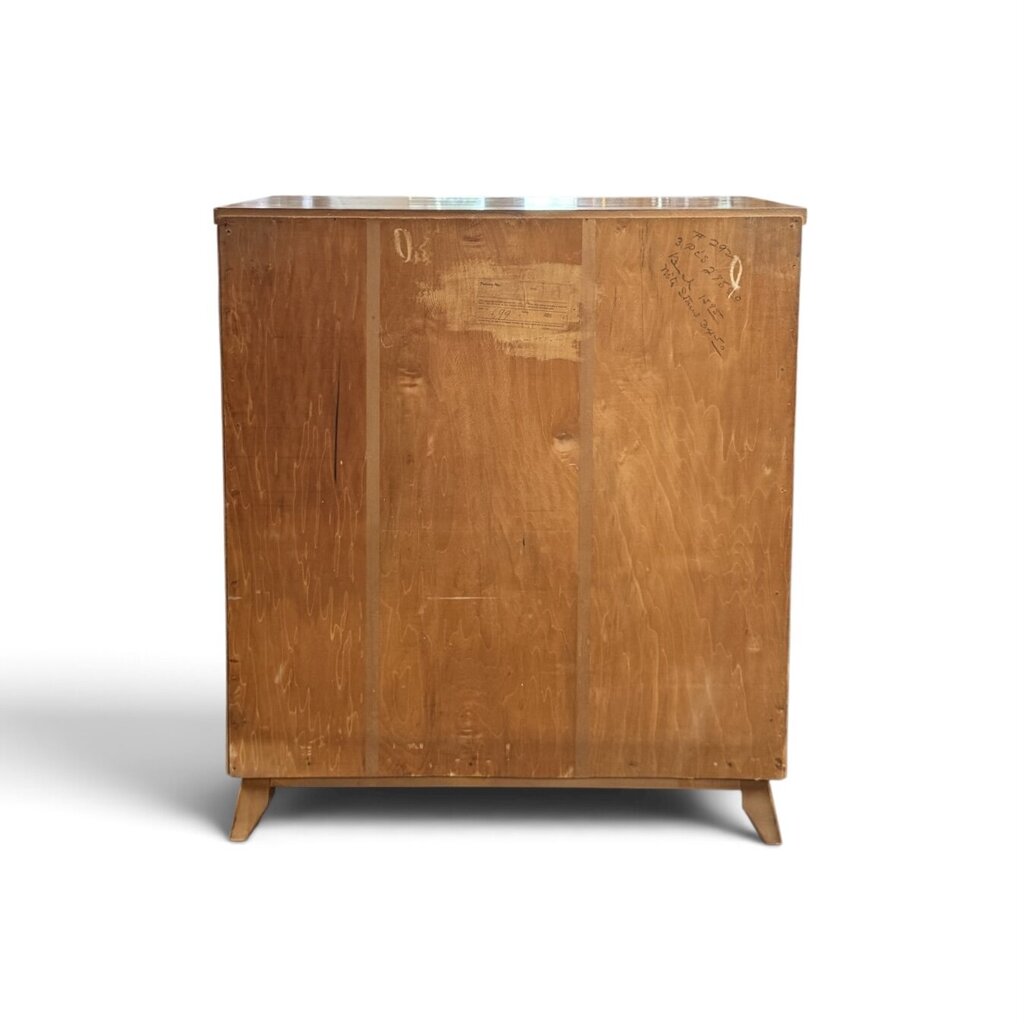 Tri-Bond Furniture Oak Tall 4 Drawer Dresser