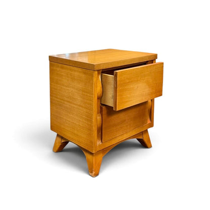 Tri-Bond Furniture Oak 2 Drawer Nightstand