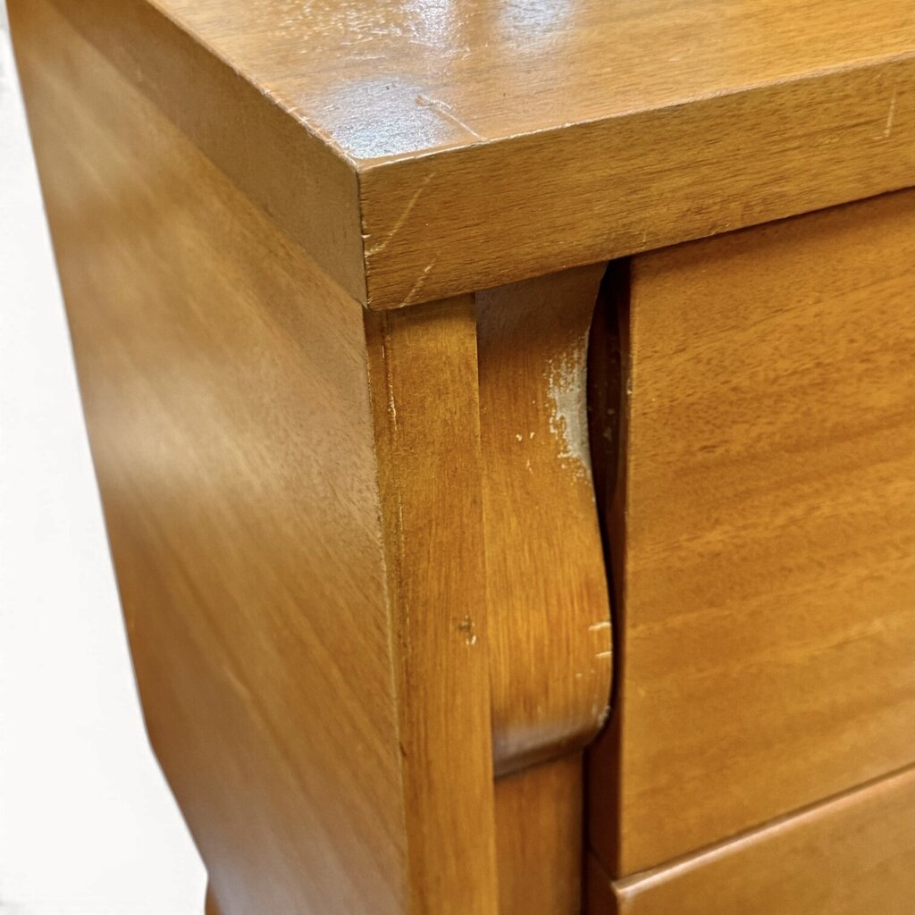 Tri-Bond Furniture Oak 2 Drawer Nightstand