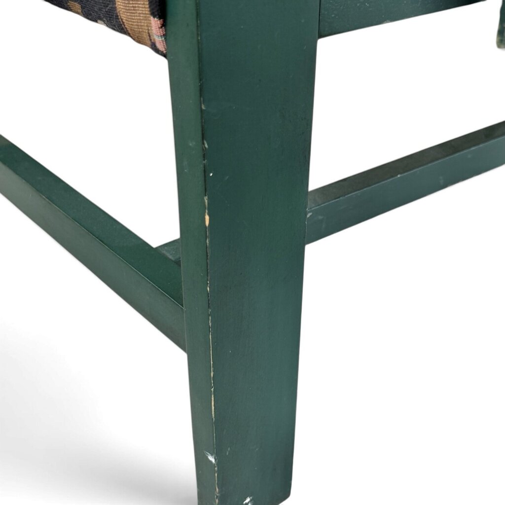 Dark Green Moose And Fish Bench