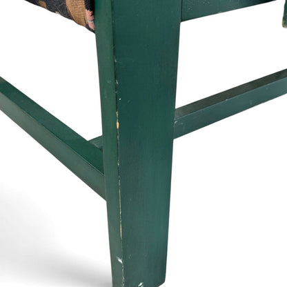 Dark Green Moose And Fish Bench