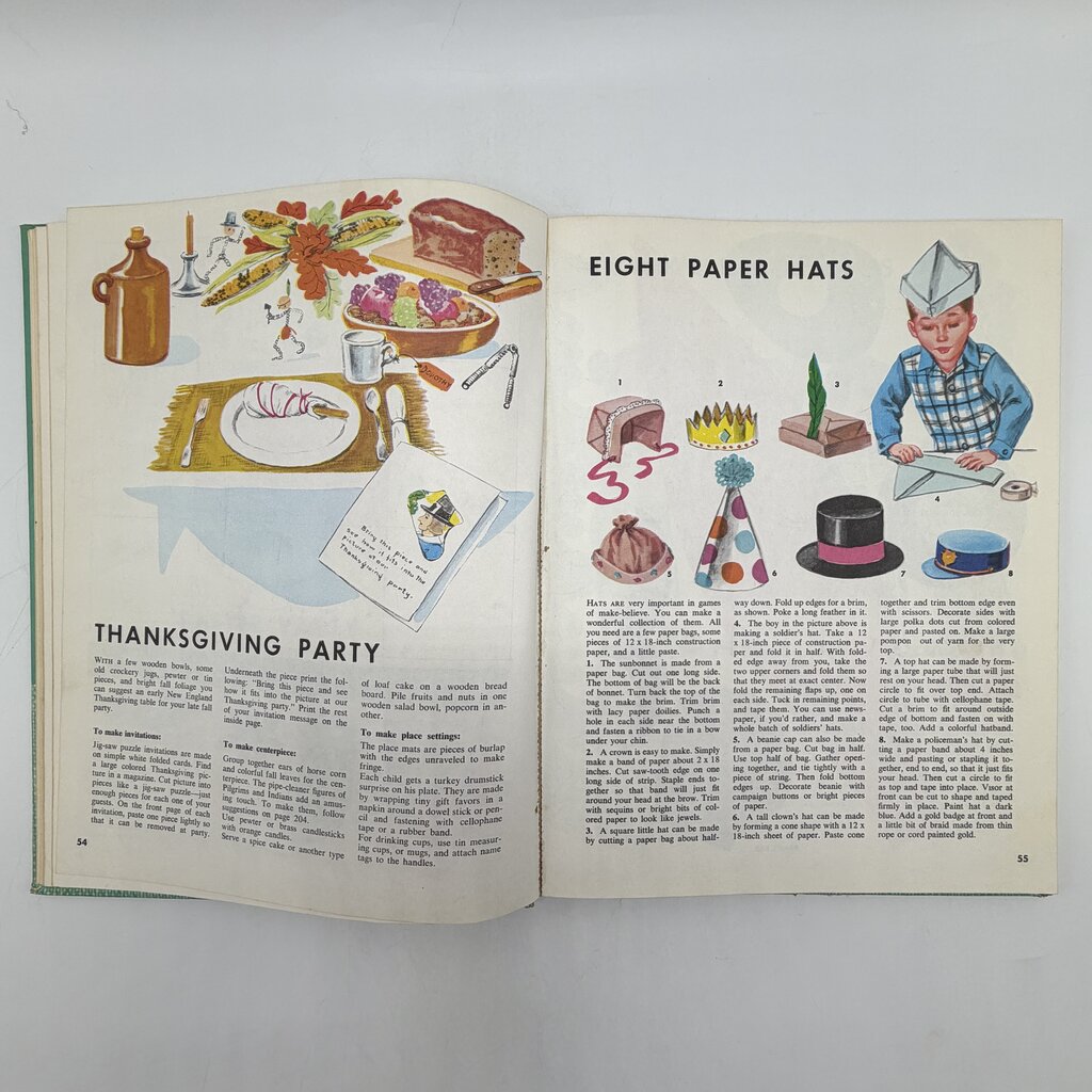 Vintage 1953 McCall’s Giant Golden Make-It Book Children Activity Hardcover Book /cb