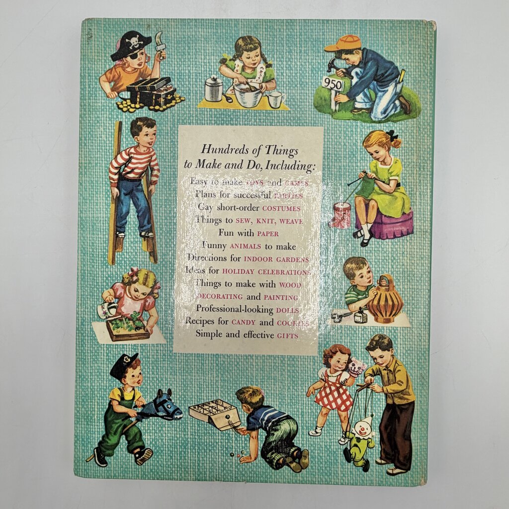 Vintage 1953 McCall’s Giant Golden Make-It Book Children Activity Hardcover Book /cb