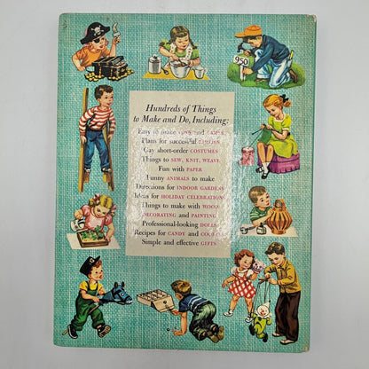 Vintage 1953 McCall’s Giant Golden Make-It Book Children Activity Hardcover Book /cb
