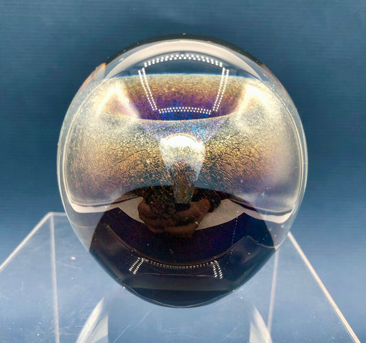 1990 Signed Robert Eickholt Dichroic Veil Fountain Paperweight /b