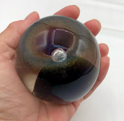 1990 Signed Robert Eickholt Dichroic Veil Fountain Paperweight /b