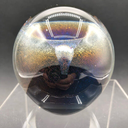 1990 Signed Robert Eickholt Dichroic Veil Fountain Paperweight /b
