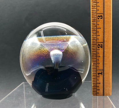1990 Signed Robert Eickholt Dichroic Veil Fountain Paperweight /b