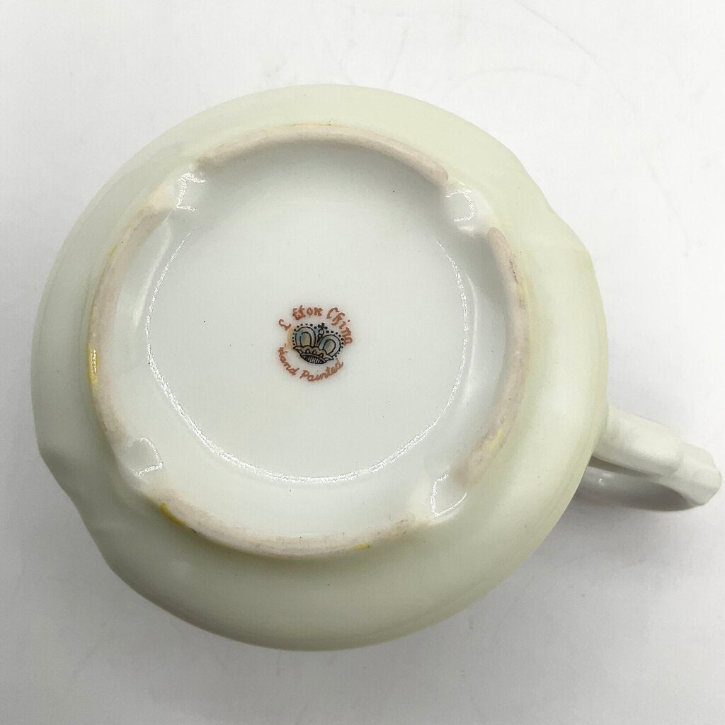 Antique Hand Painted Lefton Heavenly Rose Teacup and Saucer /f